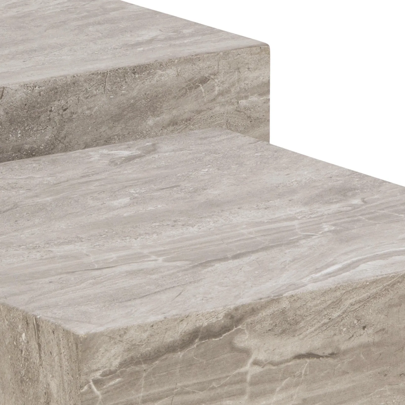 Furniture To Go Dice Coffee Table Set in Grey Marble 5