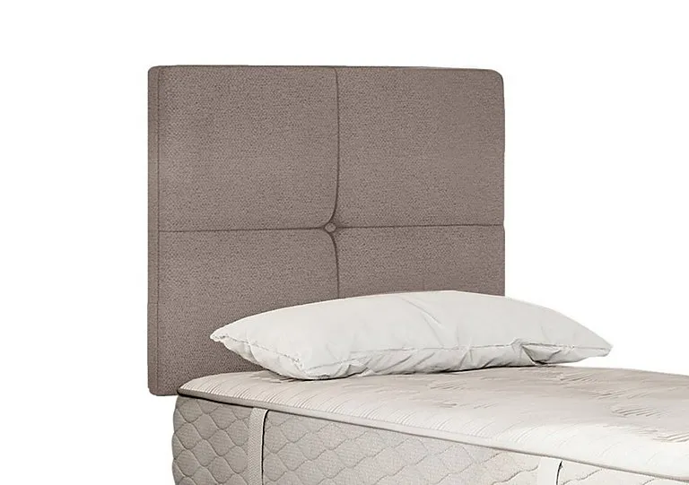 Savoy Strutted Headboard - Single - Wool Latte