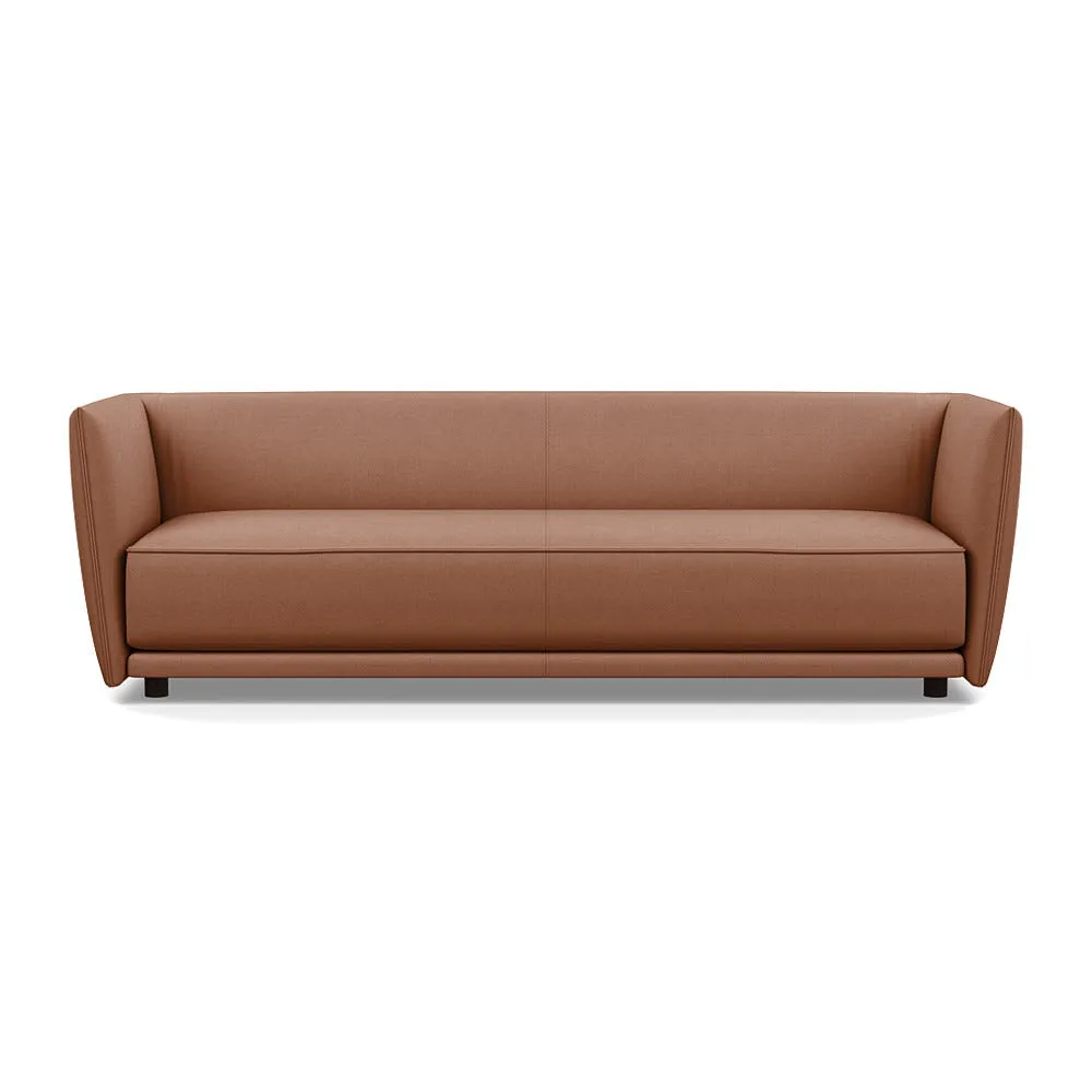 Heal's Valley 4 Seater Sofa Siena Cotton Clay Walnut Stain Feet