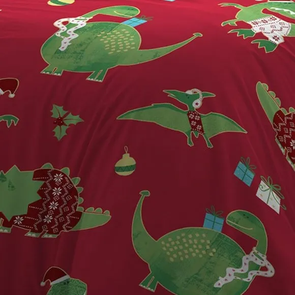 Bedlam Santasaurus Duvet Cover & Pillowcase Set 3