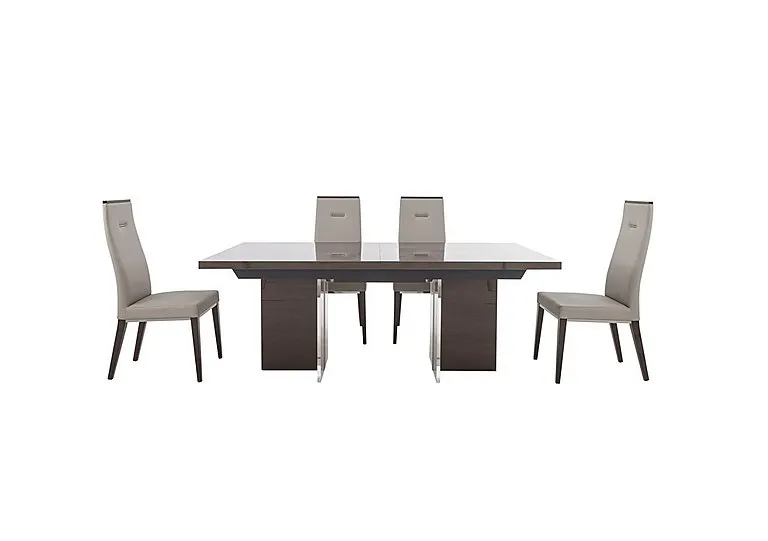 Corrado Extending Dining Table and 4 Chairs - 210-cm