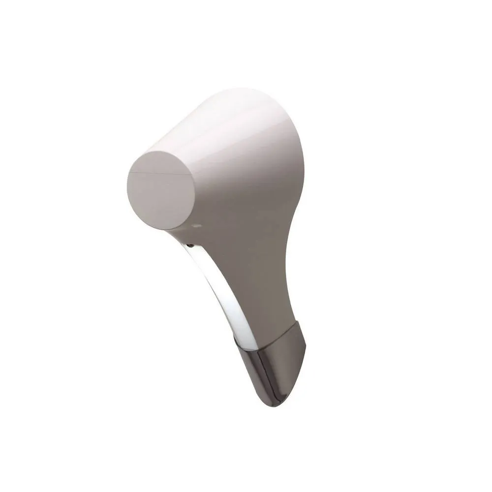 Netlighting Ora Wall Lamp 1 Light E27 Gloss White White Acrylic Polished Chrome