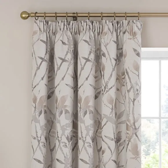 Zen Jacquard Pencil Pleat Curtains 1