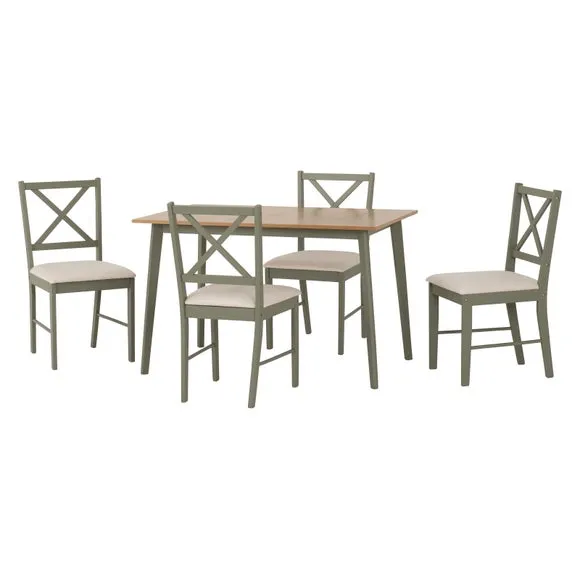 Balfour 4-6 Seater Dining Table with 4 Dining Chairs 3