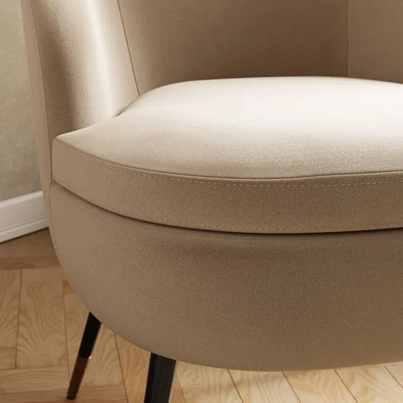 Marcie Luxe Velvet Cocktail Chair 4