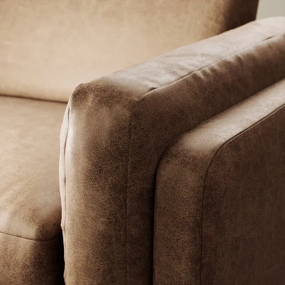 Newton Arizona Faux Leather 3 Seater 6