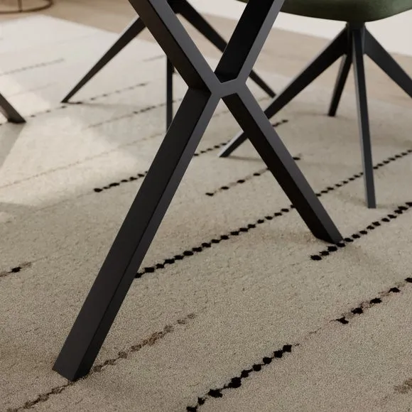 Ezra II 4 Seater Compact Rectangular Dining Table 4