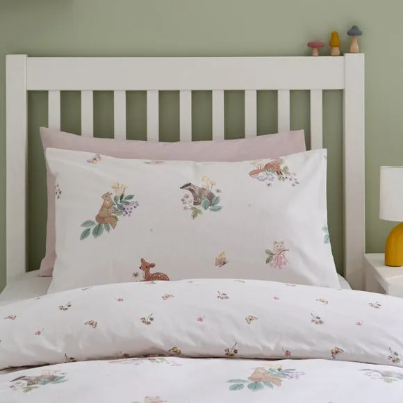 Catherine Lansfield Forest Friends Brushed Cotton Duvet Cover & Pillowcase Set 3