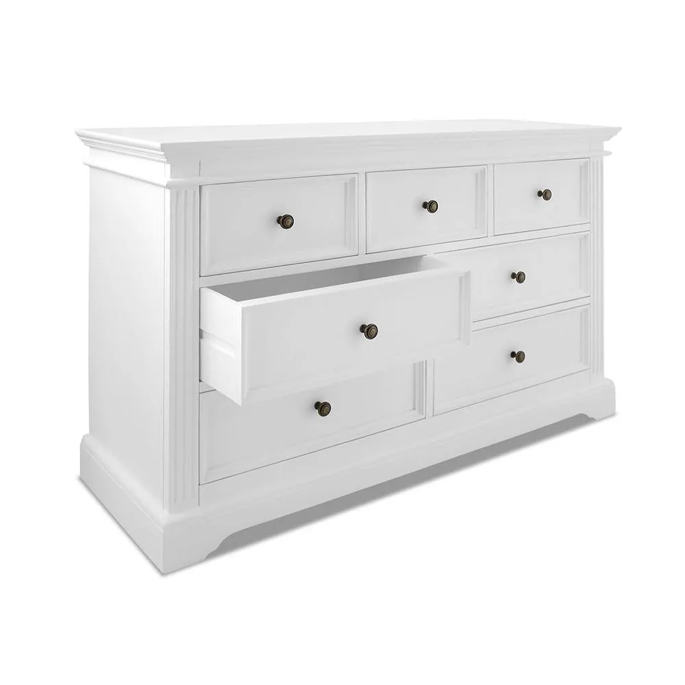 Statement Furniture Gainsborough White 3 Over 4 Chest of Drawers 4