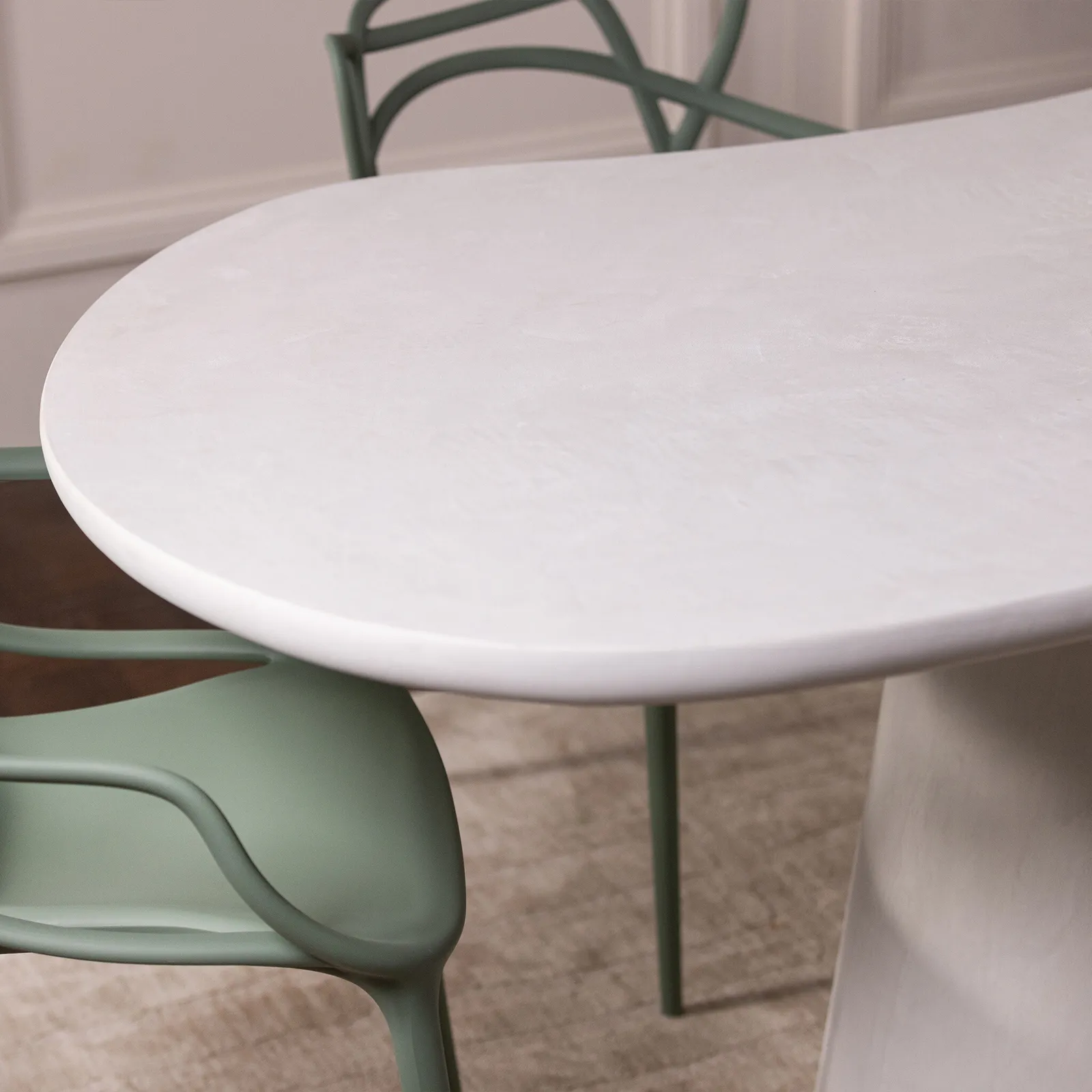 Capella Dining Table 220X110X77Cm, Round, White Wood | Barker & Stonehouse 3