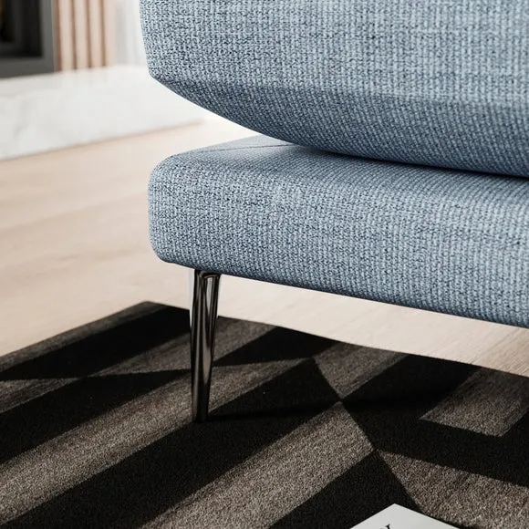 Lawson Chunky Tonal Weave Corner Chaise Sofa 4