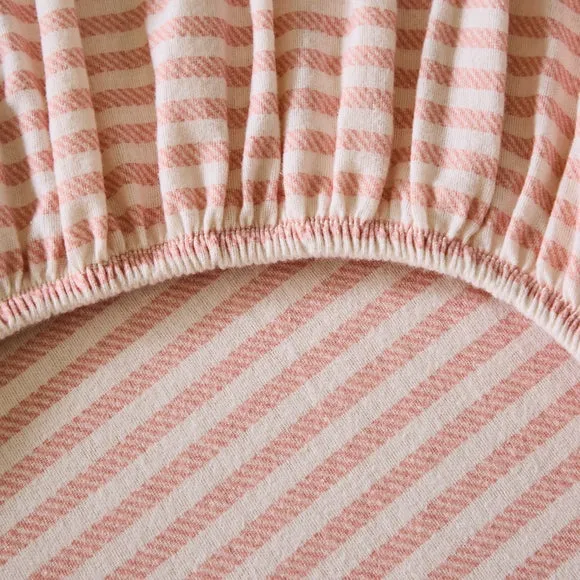 Camille Stripe 100% Brushed Cotton Fitted Sheet 3