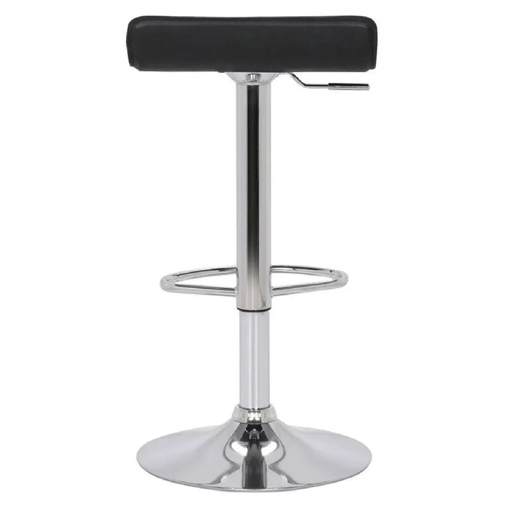 netfurniture Zest Black Low Back Padded Bar Stool 4