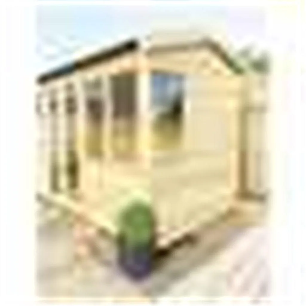 Marlborough 8 x 26 Reverse Pressure Treated Apex Summerhouse with Short Windows in Natural 4