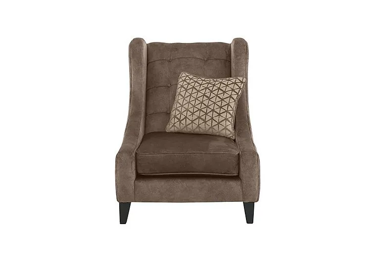 Mariah Fabric Accent Armchair - Dapple Chocolate