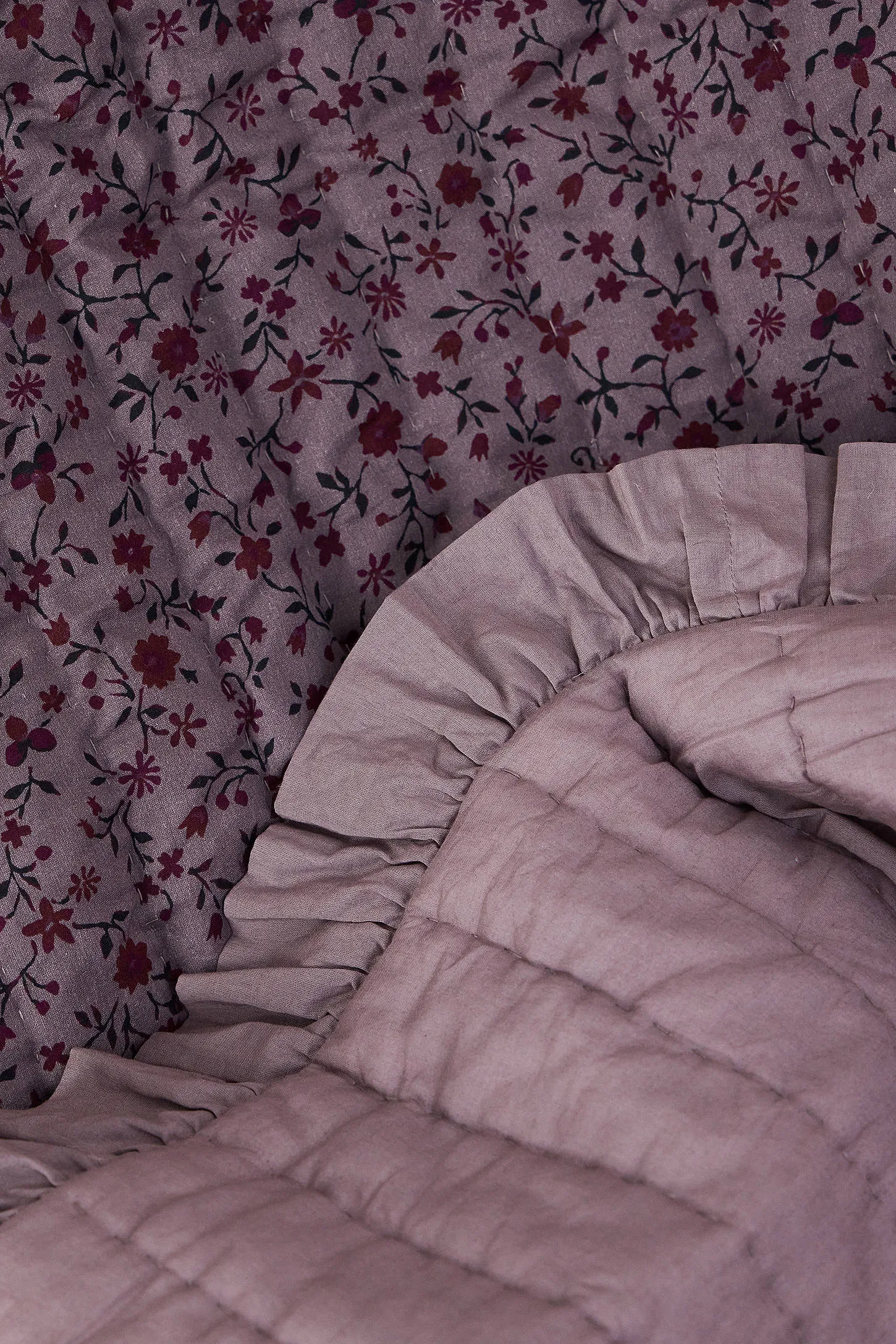 Clarissa Quilted Throw - Purple 2