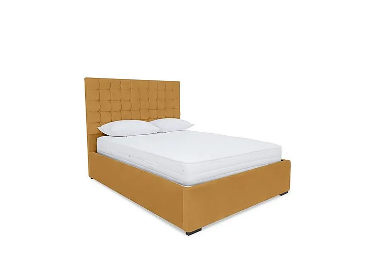 Dice Electric Ottoman Bed Frame - King Size - Plush Corn