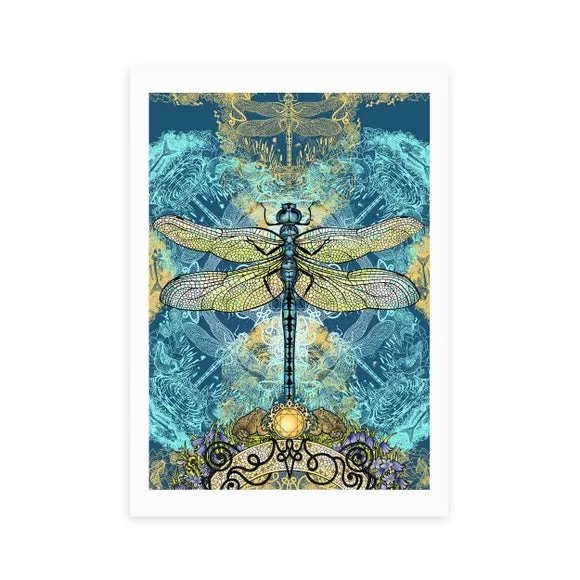 East End Prints Spirited Dragonfly Print 2