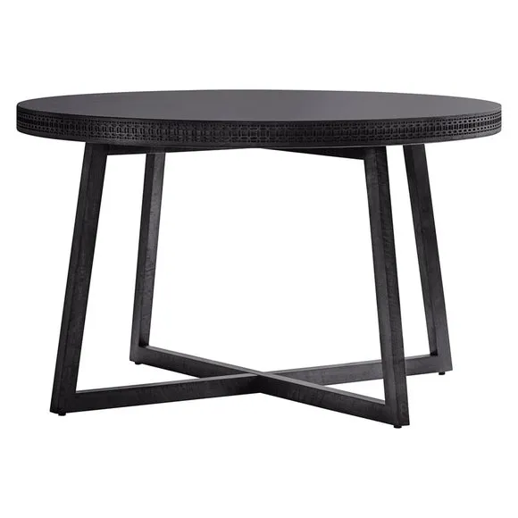Cantwell 4 Seater Round Dining Table, Mango Wood 3