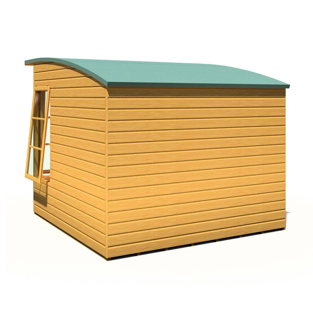 Shires Orchid 8 x 8 Feet Summerhouse - L239 x W239 x H215.9 cm in Light Brown 5