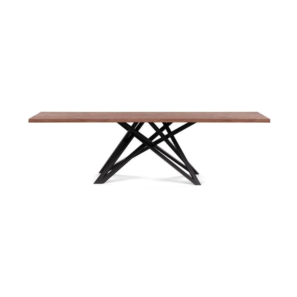 Heal's Vienna Dining Table 260x90cm Oiled Walnut Natural Edge Not Filled 1