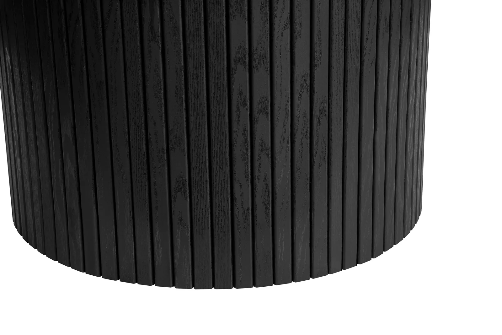 Birlea Axel Round Fluted Dining Table with 4 Chairs in Black 4