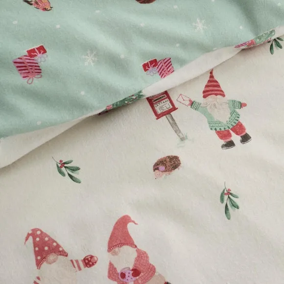 Fusion Christmas Gnomes 100% Cotton Duvet Cover & Pillowcase Set 3