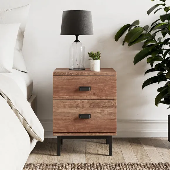 Fulton 2 Drawer Bedside Tables & 4 Drawer Chest & 2 Door Wardrobe Bundle 2