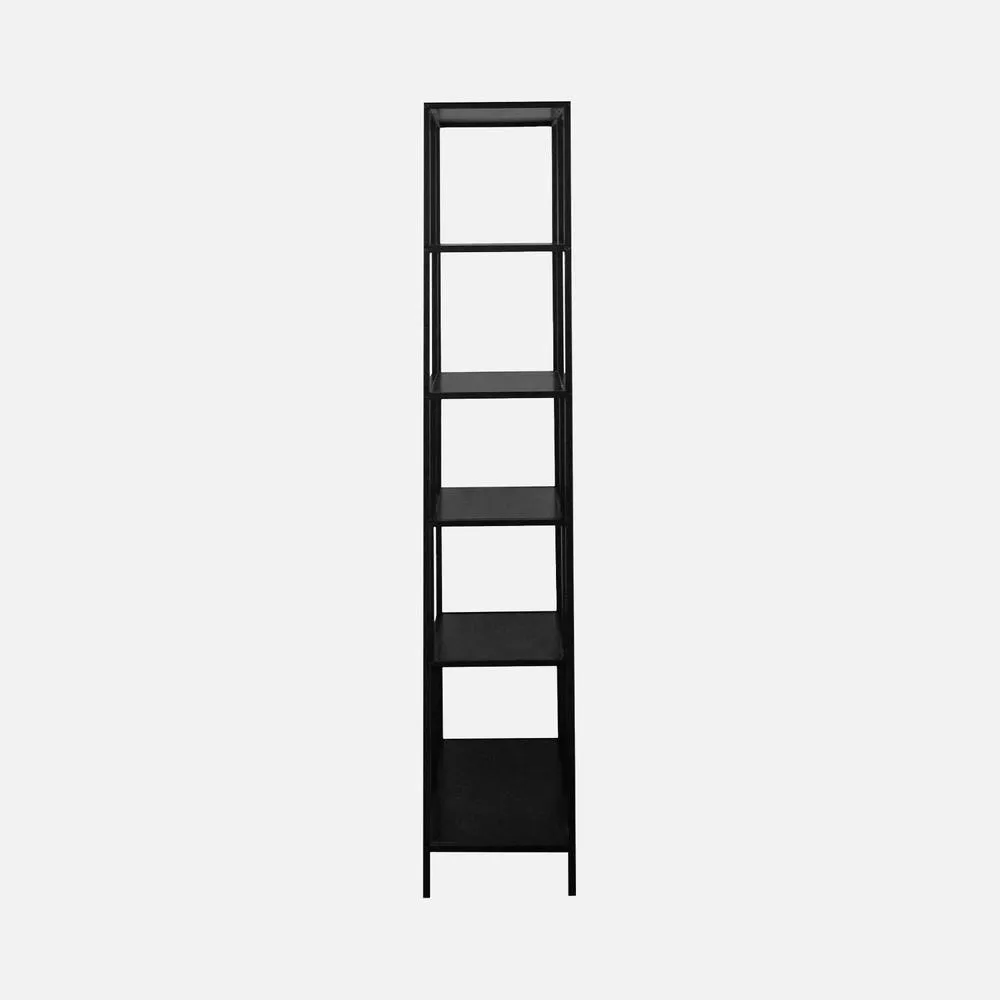 sweeek 6-tier Asymmetrical Bookshelf In Black Metal 3
