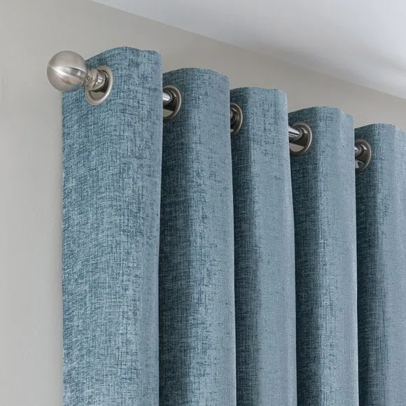 Chenille Eyelet Curtains (Blackout Available)