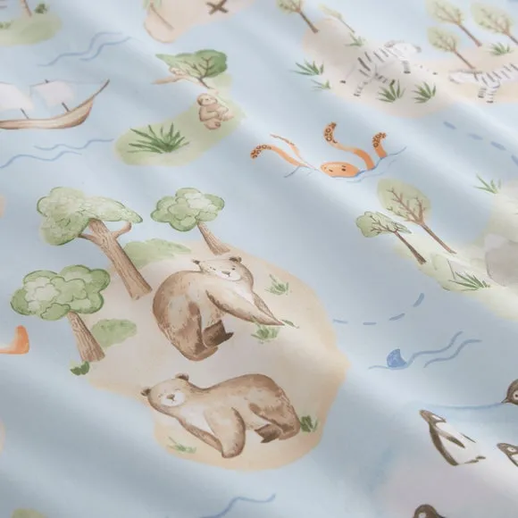 Adventue Map 100% Cotton Quilt Cover and Pillowcase Set 4