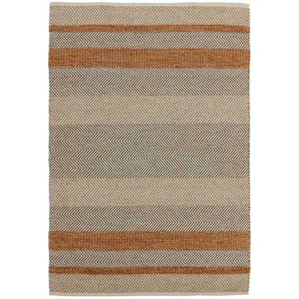 Fields Rug Coral - 50% Wool Pile, 35% Cotton, 15% Viscose - Measuring: W120 x D170cm