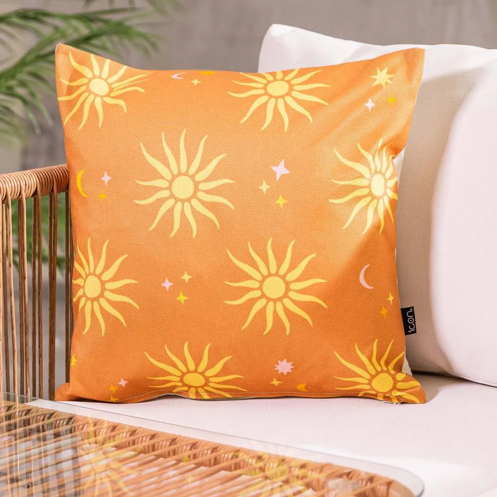 icon Cushion 43x43 Kyoto Fabric, Summer Sun in Orange