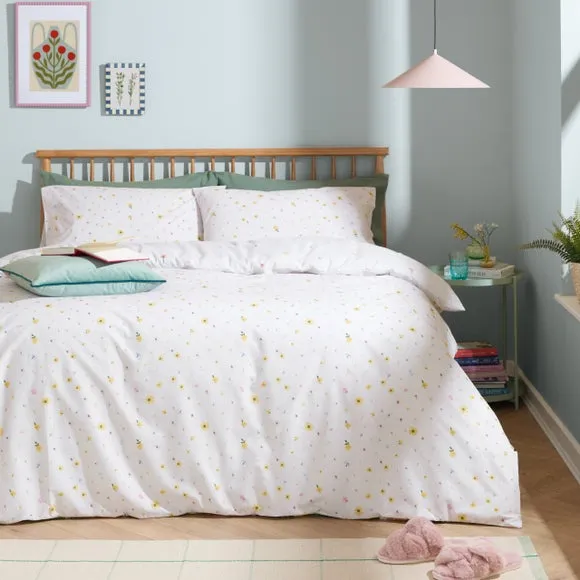 Furn. Cottage Garden Polycotton Duvet Cover & Pillowcase Set 3