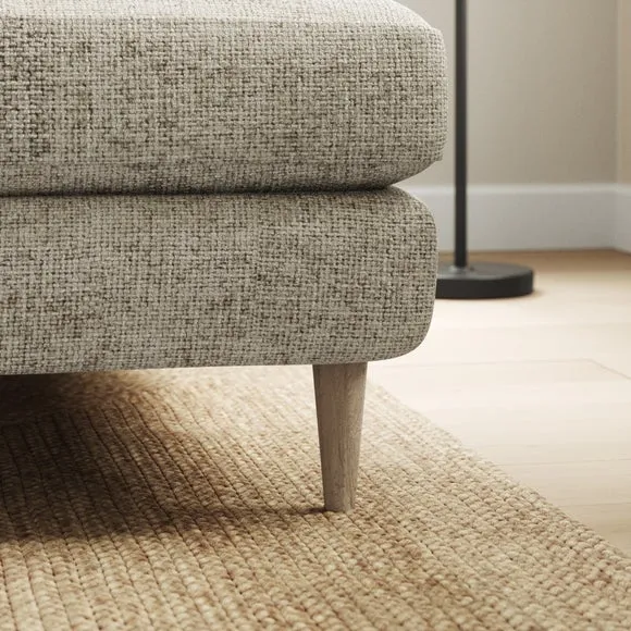 Sven Chunky Chenille Large Corner Chaise Sofa 4
