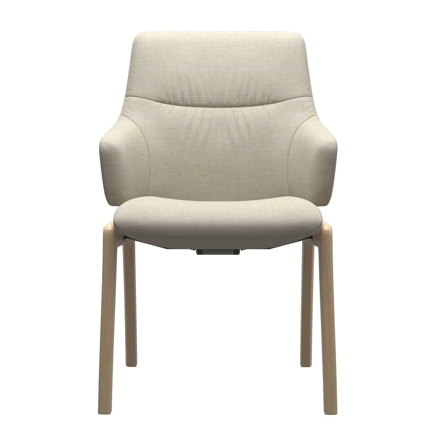 Stressless Mint Dining Chair Low Back D100 Arms, Neutral Fabric | Barker & Stonehouse 2