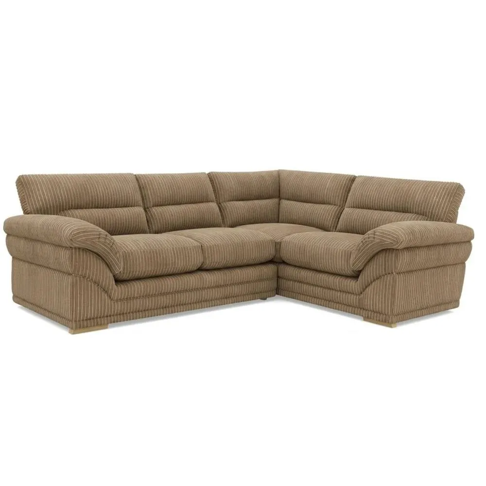 Bliss Furniture Amalfi Claude Left Hand 2 Piece Corner Sofa in Beige