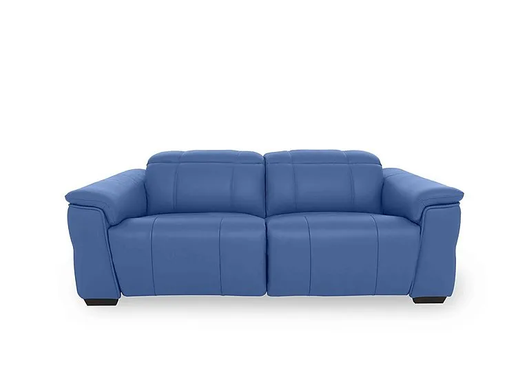 Inca NC Leather 3 Seater Power Recliner Sofa with Power Headrests - Aegean - Sofas and Armchairs - In Time for Christmas