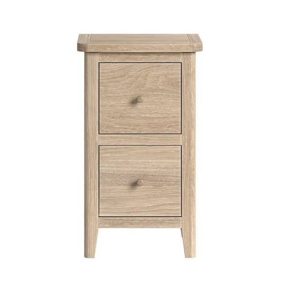 Bromley II 2 Drawer Slim Bedside Table 5