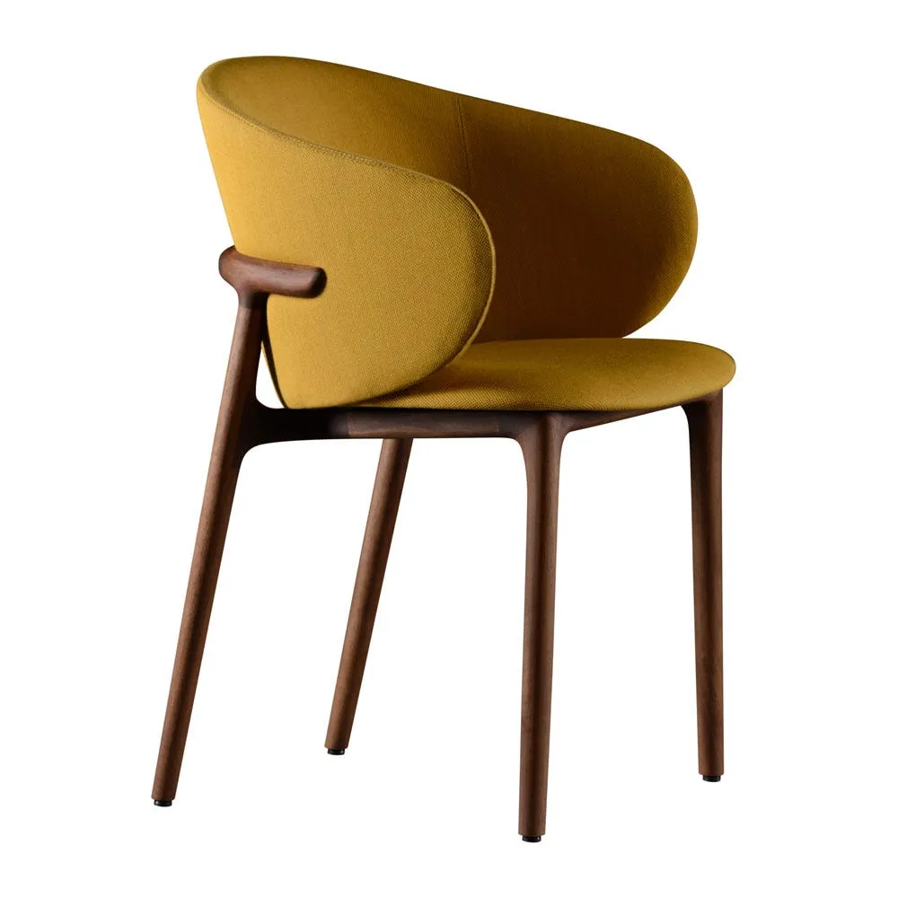 Artisan Mela Dining Chair Walnut Steelcut Trio 453 2