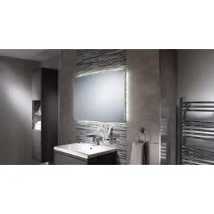Sensio Albany Backlit LED Metal & Glass Bathroom Mirror - 600 x 900mm 2
