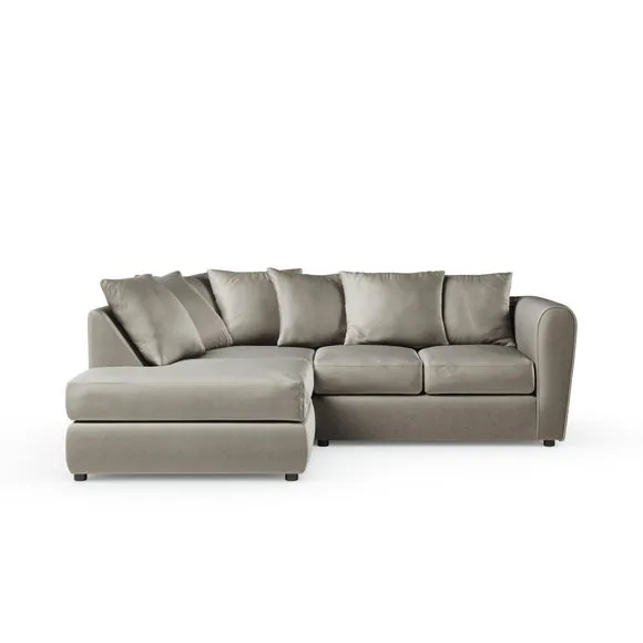 Blake Curved Arm Opulent Velvet Corner Chaise Sofa 5