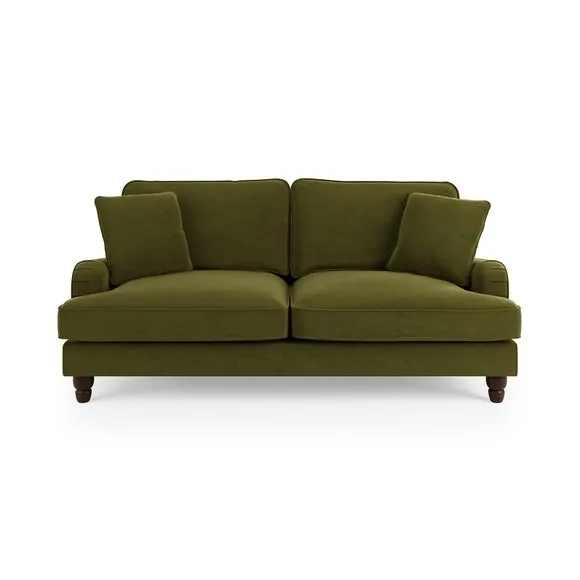 Beatrice Matte Velvet 3 Seater Double Sofa Bed 3