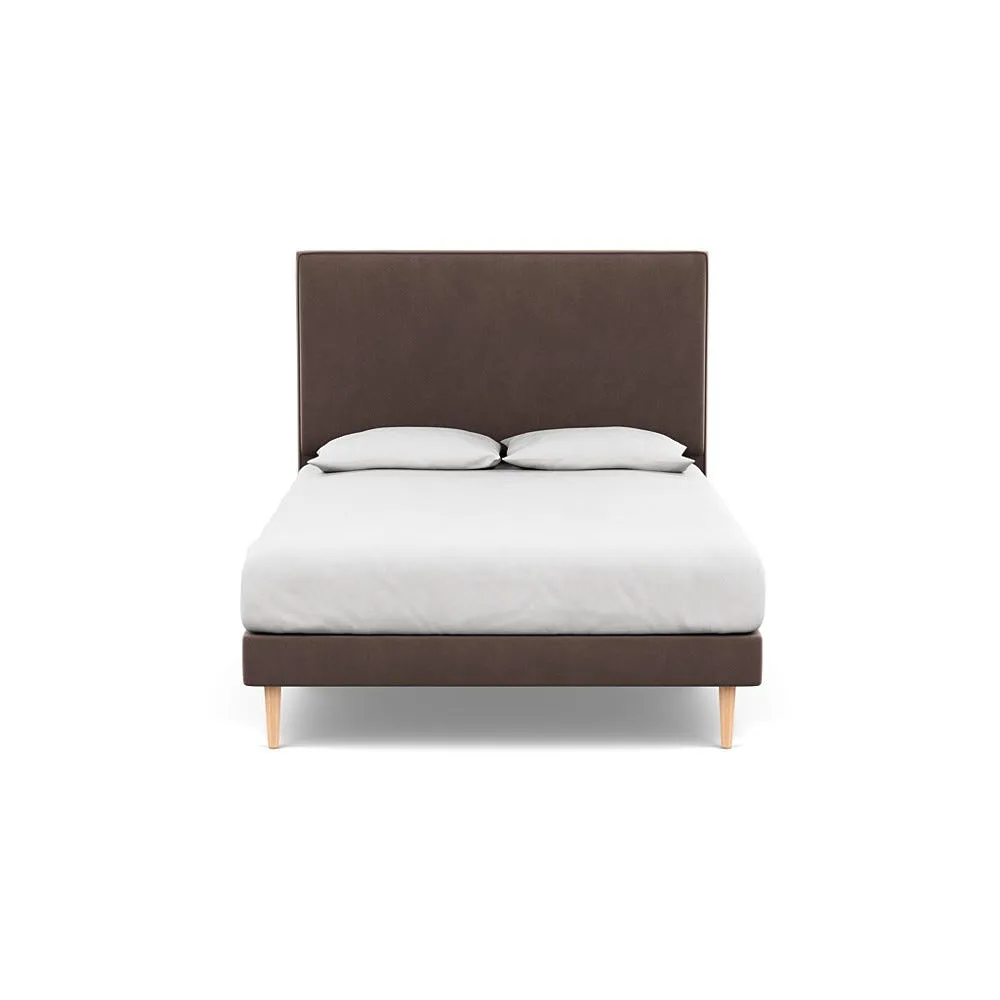 Heal's Shallow Divan King Smart Velvet Mouse Light Stem