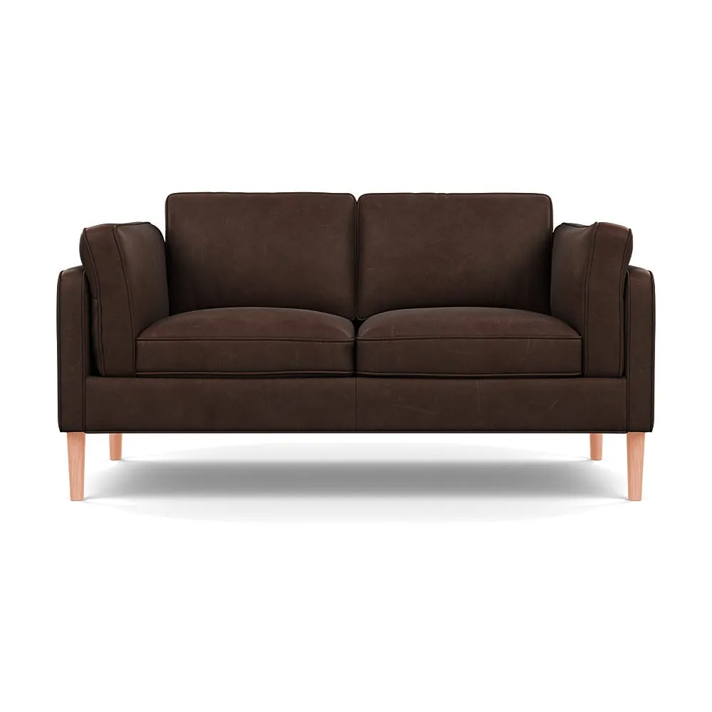 Heal's Sonno 2 Str Sofa Heritage Leather Chestnut 2064 Natural Feet 1