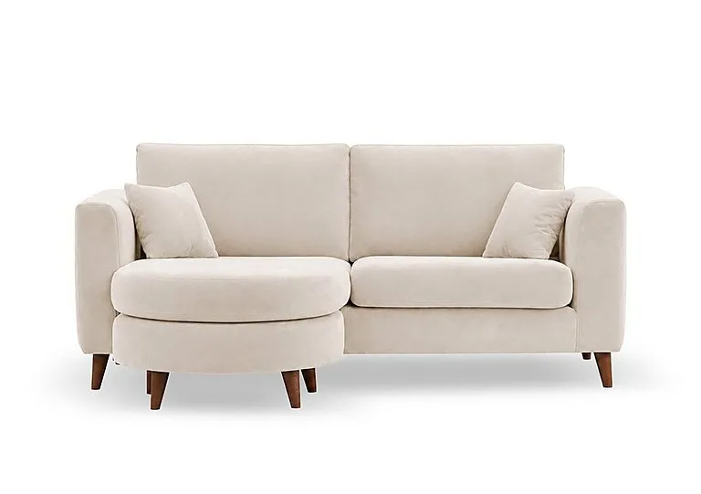 Erin 3 Seater Fabric Sofa with Reversible Chaise End - Sofas and Armchairs - In Time for Christmas