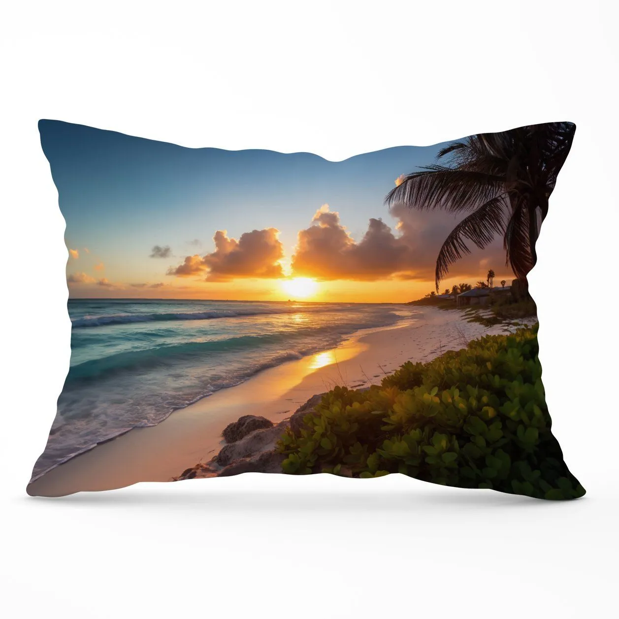 Warren Reed - Designer Sunrise On The Beach Cushions