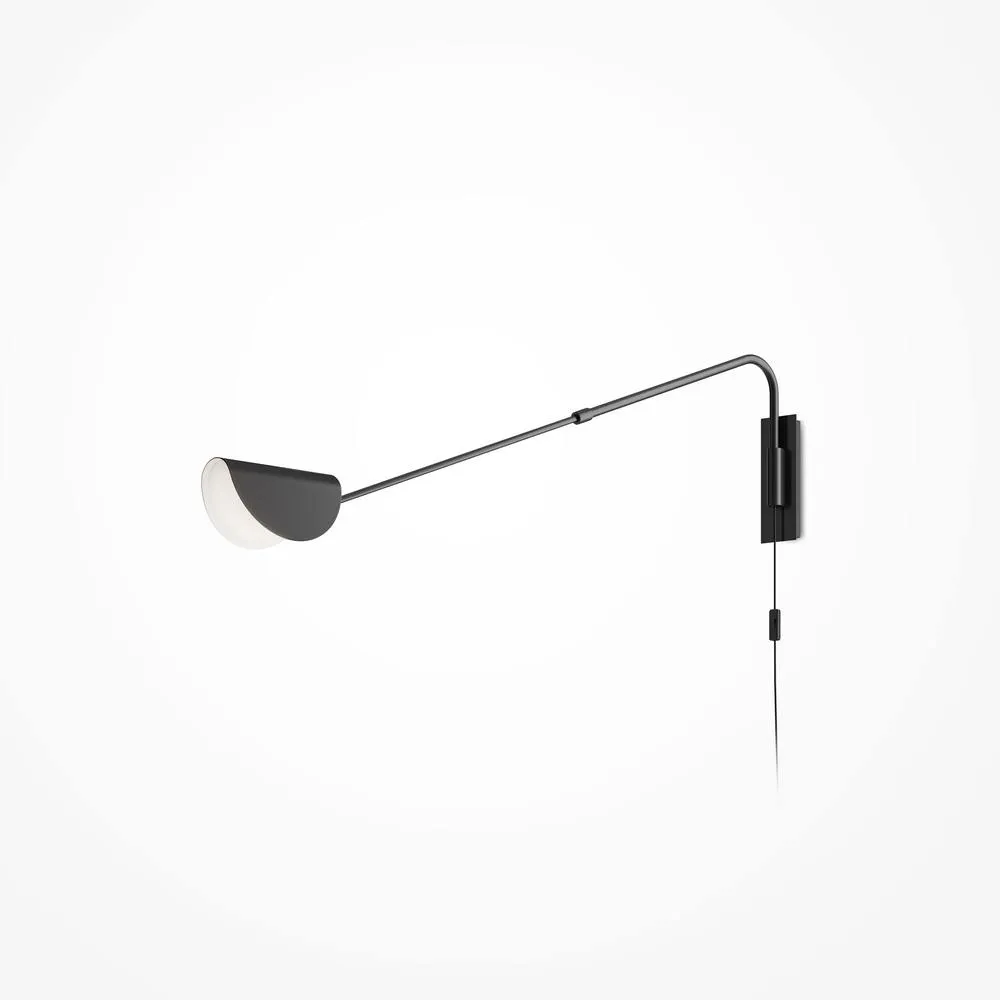 Netlighting Maytoni Mollis Modern Wall Lamp Black G9