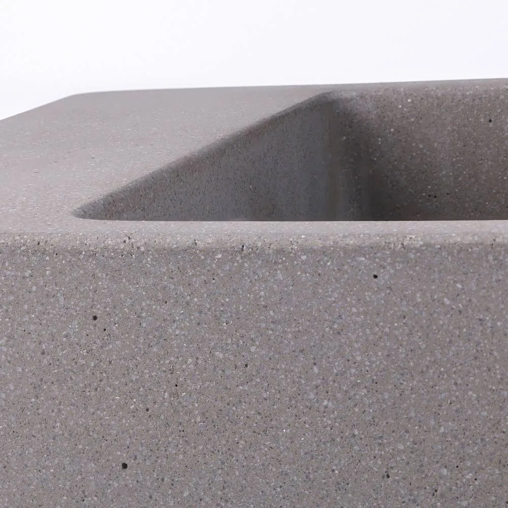 Netlighting Grow Outdoor Down Wall Lamp Cement Tinted IP65 in Grey 3