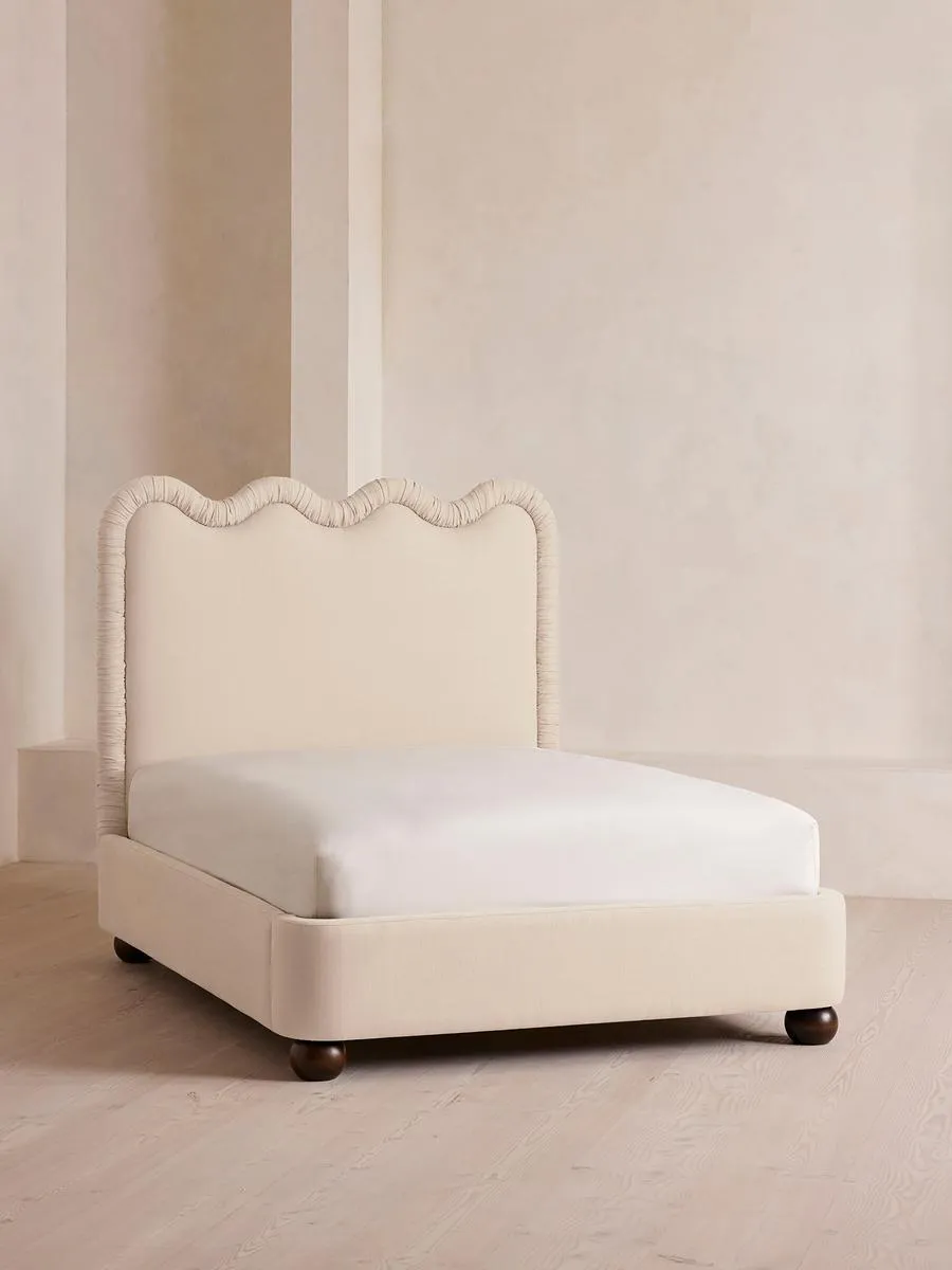 Tristan Bed, King, Linen, Bisque
